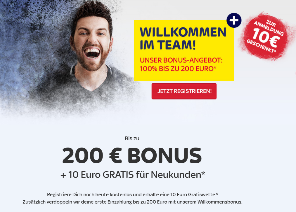 Jetzt bis zu 200 Euro Bonus bei SkyBet sichern