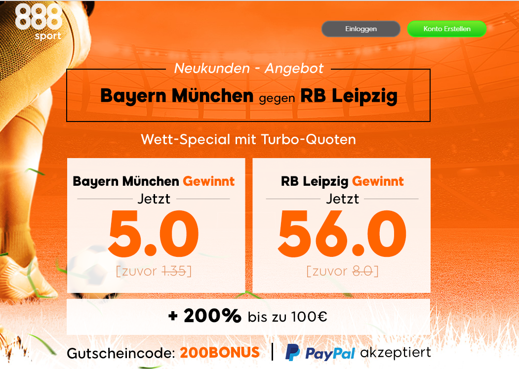 275 Euro für 5 – wenn Leipzig den FC Bayern schlägt