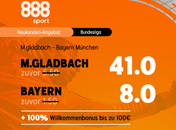 Mega-Quote von 41 für einen Gladbach-Sieg gegen Bayern